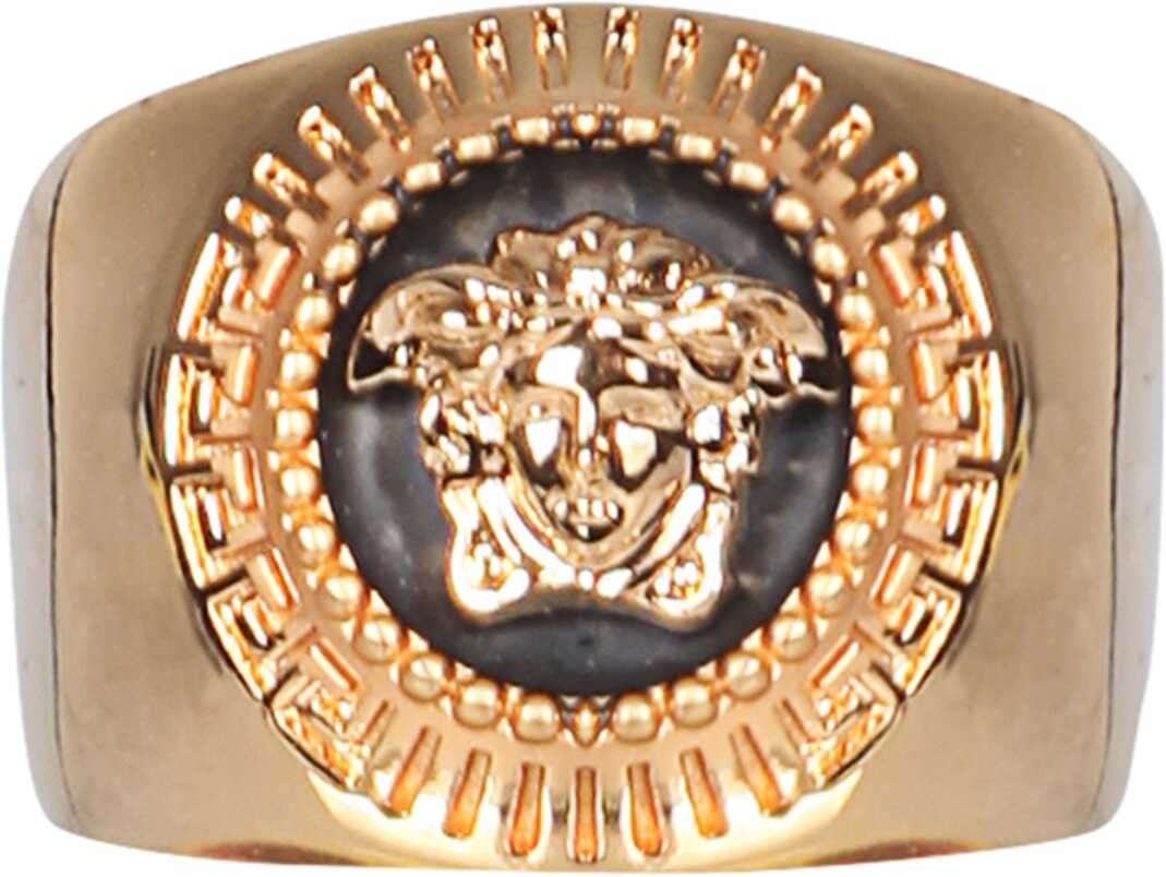 Versace Medusa Round Enamel Ring GOLD image18