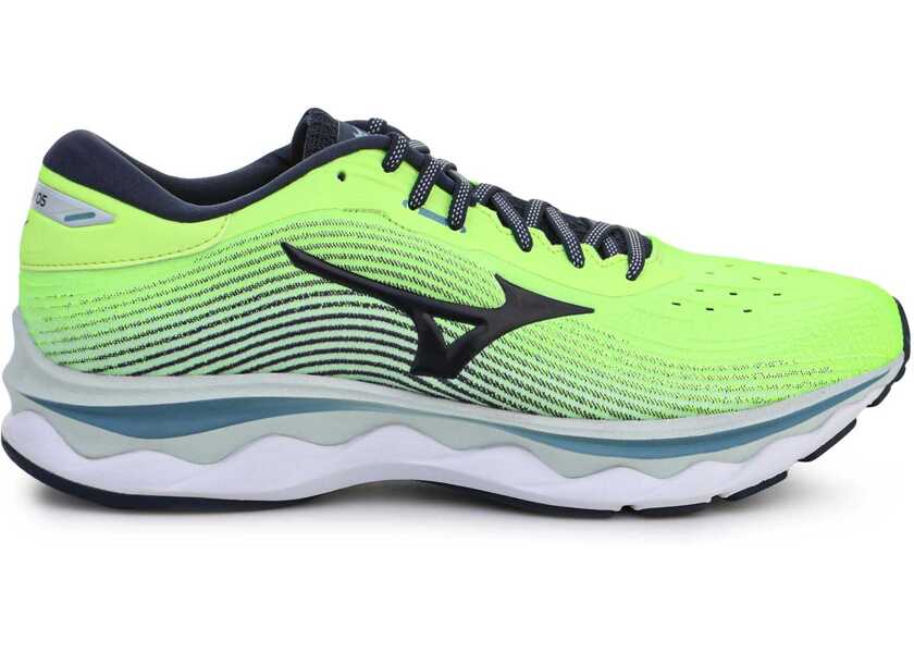 Pantofi alergare Mizuno Wave Sky 5 Green/Navy Barbati (BM 9075608) 5