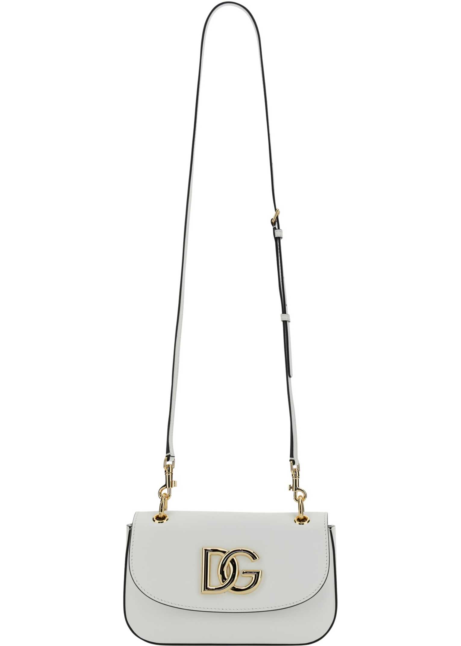 Dolce & Gabbana Bag With Logo WHITE b-mall.ro