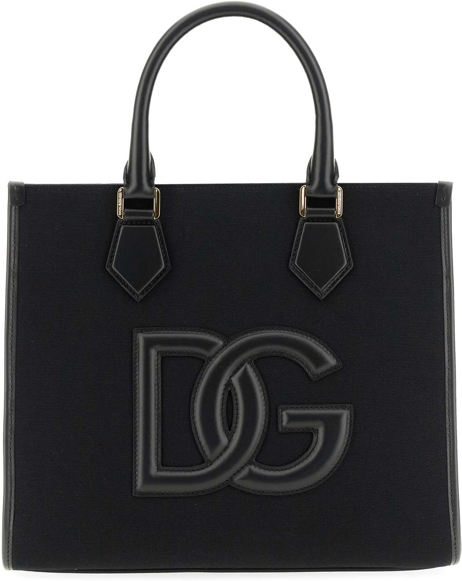 Dolce & Gabbana Shopping Bag With Logo BLACK