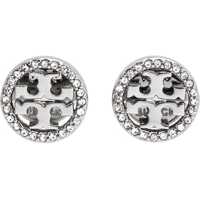 Cercei Circle-Stud Crystal Logo Earrings Femei