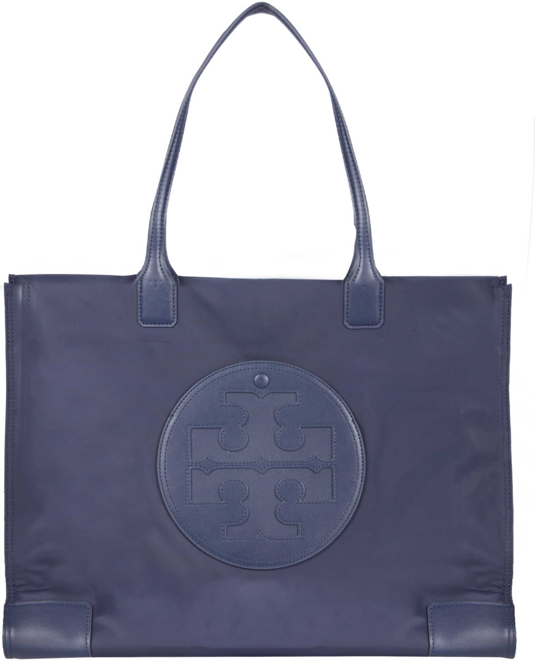 Tory Burch Ella Large Tote Bag BLUE b-mall.ro