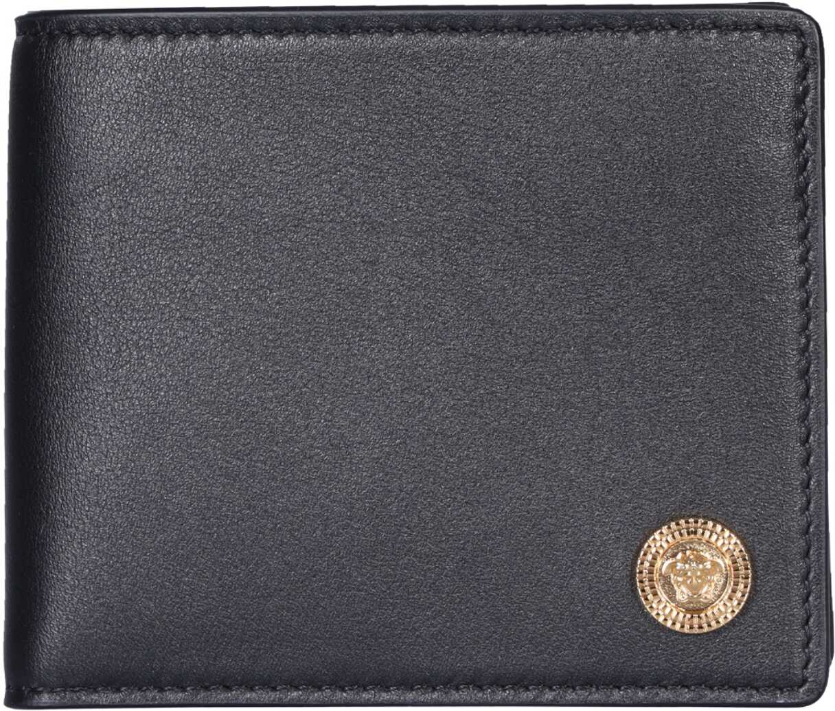Versace Bifold Leather Wallet BLACK