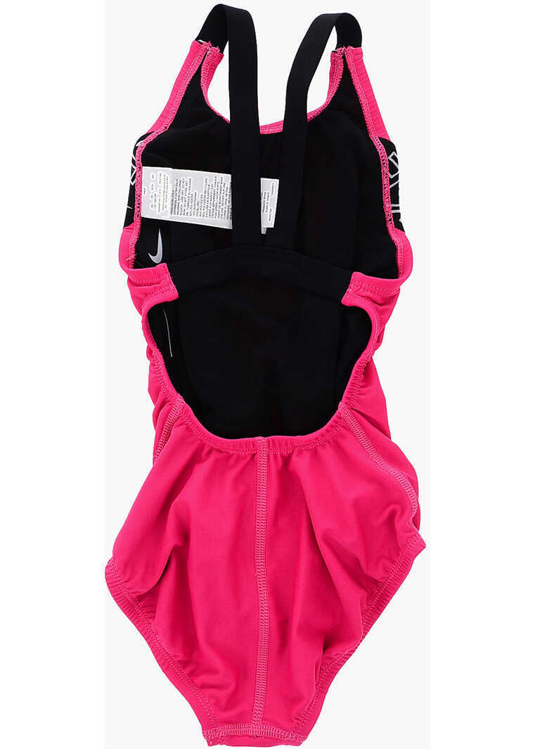 Costume de baie intregi Nike Logo Printed One Piece Swimsuit Pink Fete (BM 9076775) 2