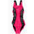 Nike Logo Printed One Piece Swimsuit Pink