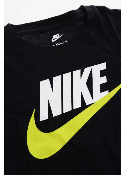 Tricouri Nike Maxi Printed Crew-Neck T-Shirt Black Baieti (BM 9076823) 2