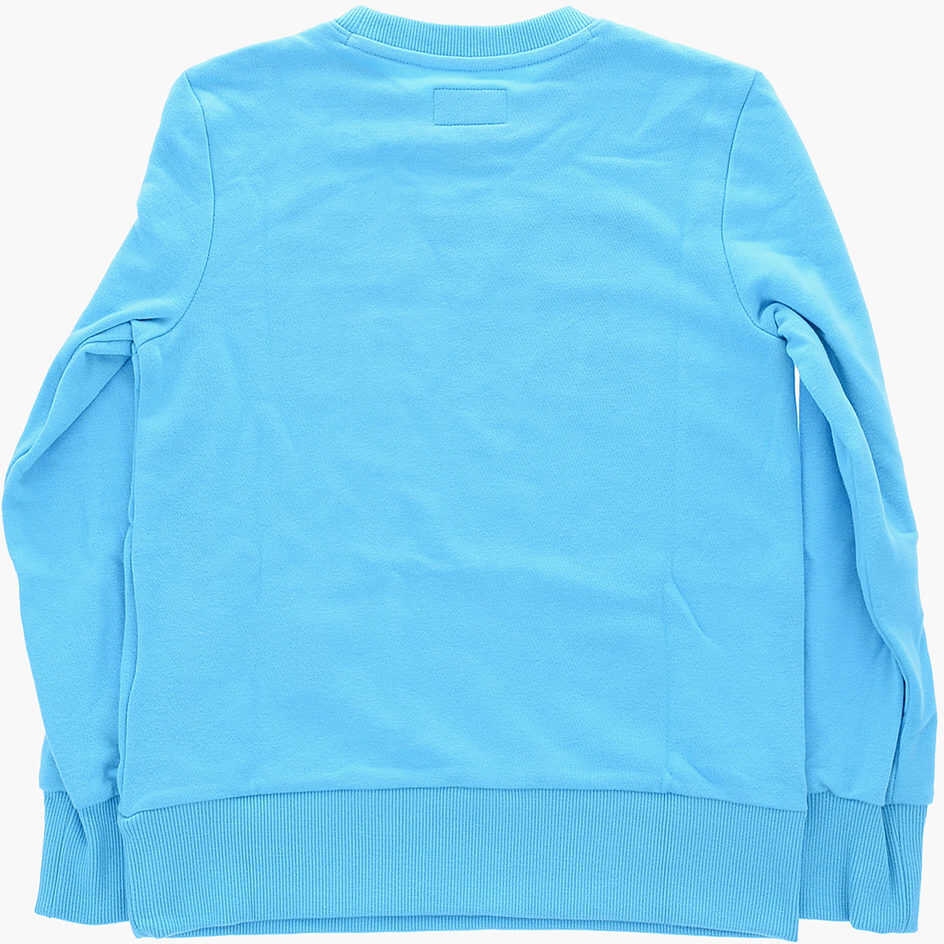Bluze de trening Converse All Star Contrasting Printed Crew-Neck Sweatshirt Light Blue Baieti (BM 9076829) 3