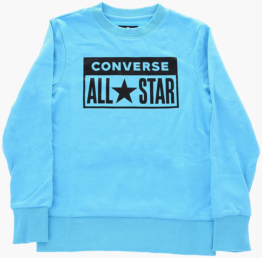 All Star Contrasting Printed Crew-Neck Sweatshirt