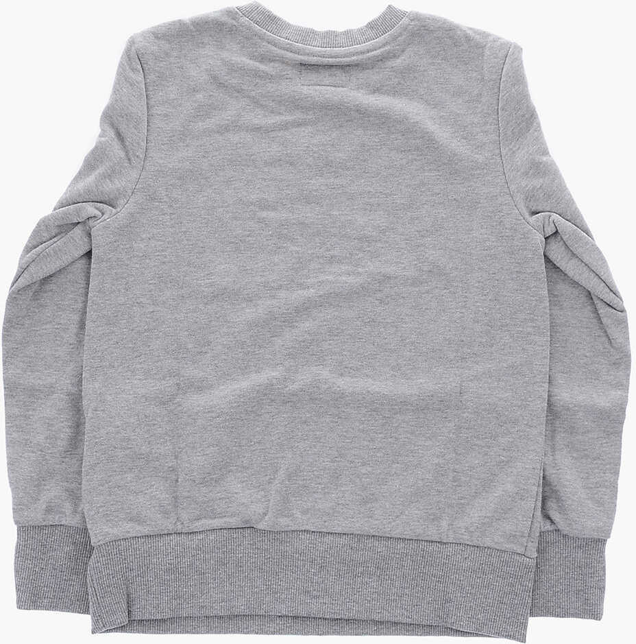 Bluze de trening Converse All Star Contrasting Printed Crew-Neck Sweatshirt Gray Baieti (BM 9076832) 3