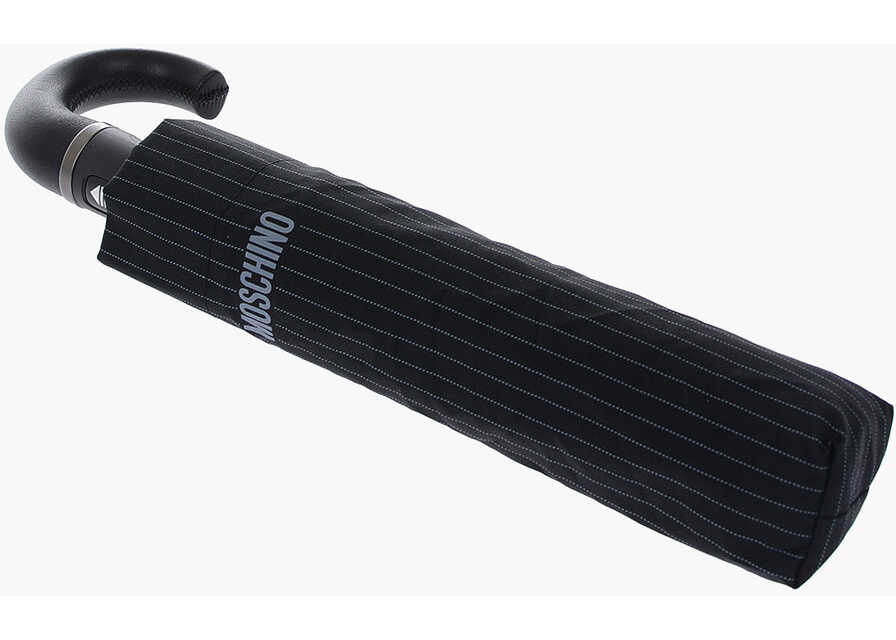 Moschino Striped Topless Umbrella Black image19