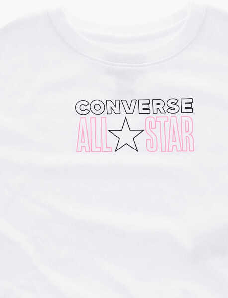 Bluze de trening Converse All Star Printed Sweatshirt White Baieti (BM 9076976) 2