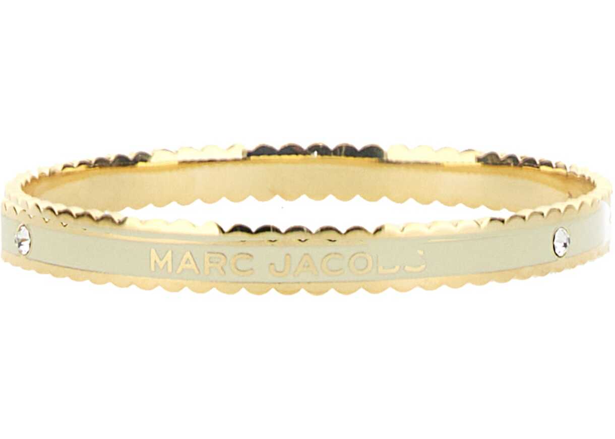 Marc Jacobs "The Medallion" Bracelet With Logo WHITE image0