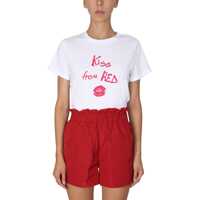 Tricouri "Kiss From Red" Print T-Shirt Femei