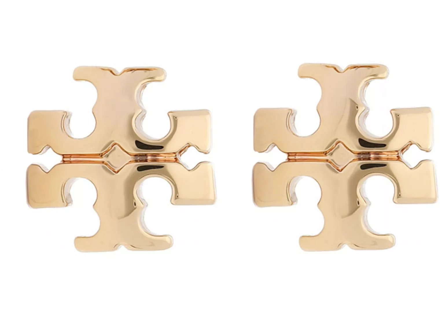 Tory Burch Kira Stud Logo Earrings GOLD image0