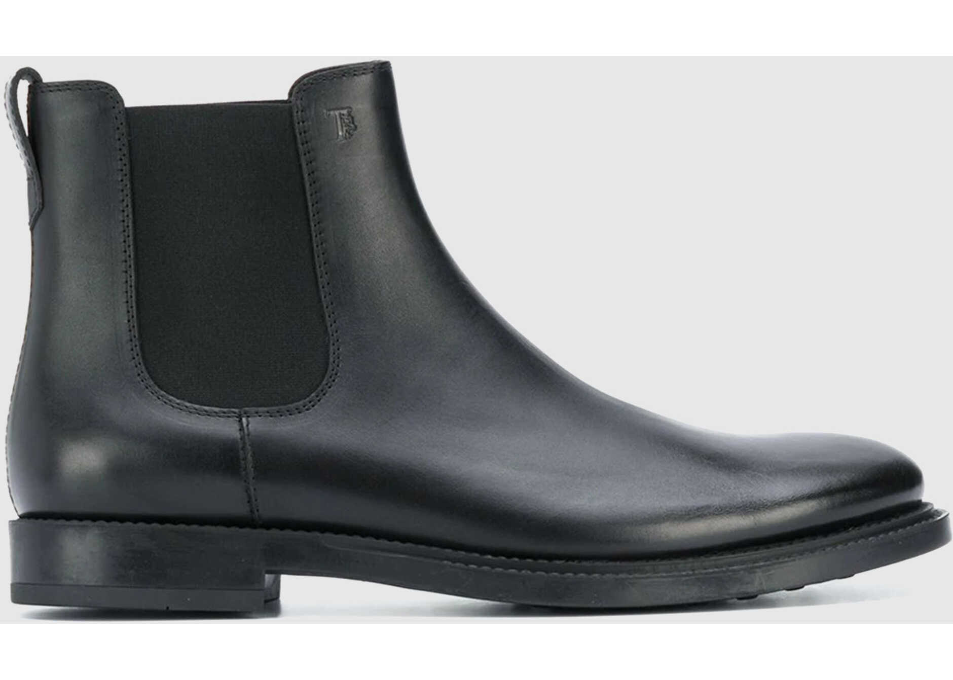 TOD’S Leather Ankle Boots Black b-mall.ro