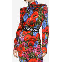 Rochii Satin Printed Shirt Femei