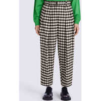 Pantaloni Cropped Gingham Trousers Femei