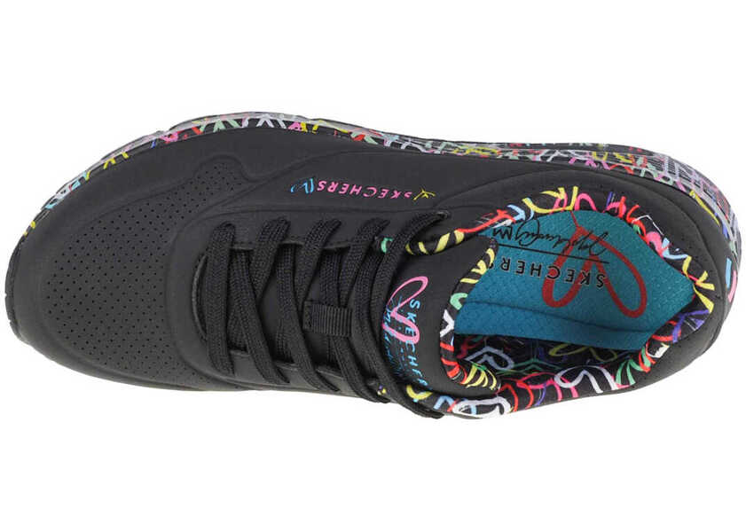 Sneakers SKECHERS Uno-Loving Love Black Femei (BM 9078551) 3