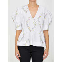 Camasi casual Floral Cotton Shirt Femei