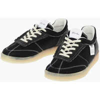 Sneakers Mm6 Leather And Textile Court Inside Out Sneakers Femei