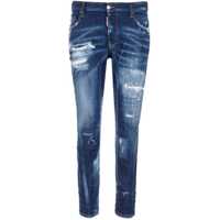 Blugi drepti Distressed Tidy Biker Denims 16Cm Barbati
