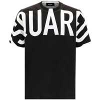 Tricouri Contrasting Logo Slouch Fit Crew-Neck Maxi T-Shirt Barbati