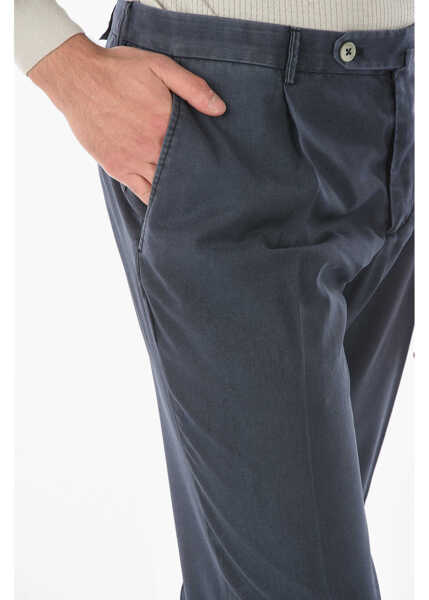 Pantaloni eleganti CORNELIANI Virgin Wool Single-Pleated Pants Blue Barbati (BM 9081716) 3