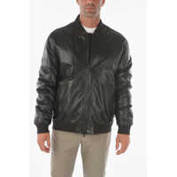 Geci de piele Zzegna Full Zip Leather Bomber Barbati