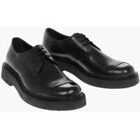 Pantofi Oxford Leather Metal Toe Derby Shoes Barbati