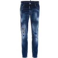 Blugi drepti 16Cm Distressed Skater Jeans With Studs Detail Barbati