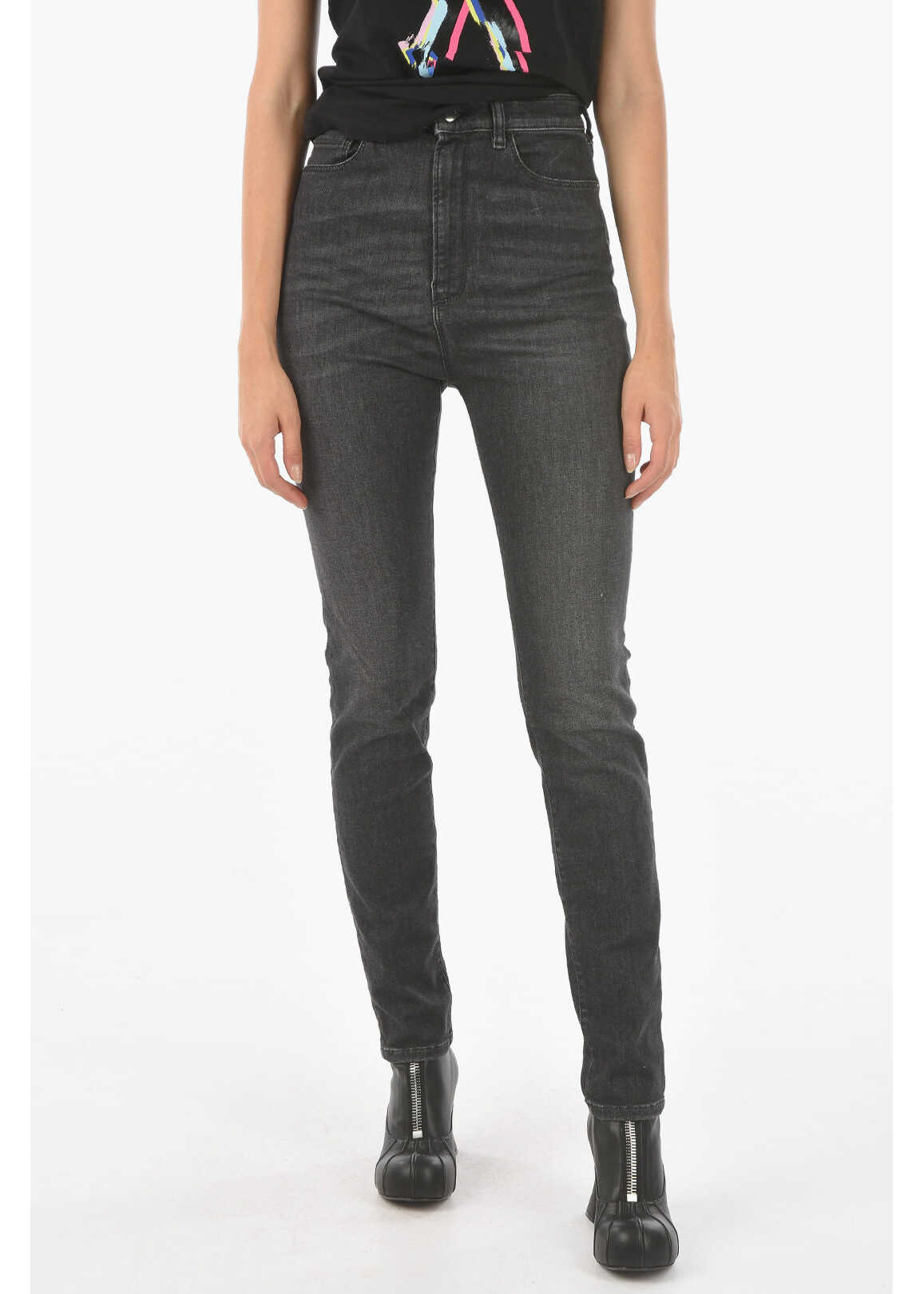 Armani Emporio Stretched Denim Skinny Jeans Black