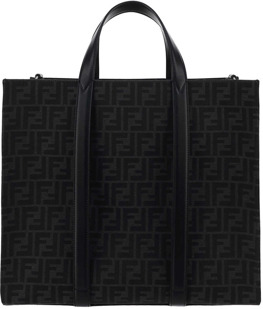 Fendi Tote Bag ASFALTO+NERO+PALLAD.