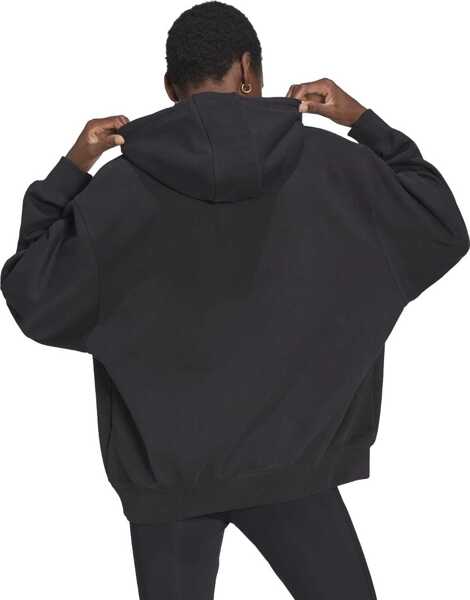 Hanorace adidas Originals adidas Adicolor Oversize Hoodie Black Femei (BM 9084326) 3