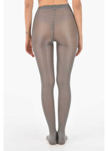 Sosete DSQUARED2 Silk Blend Stretch Tights Gray Femei (BM 9084629) 2