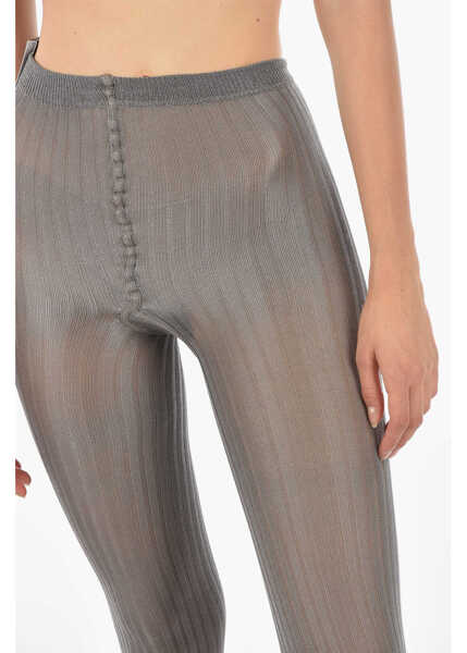 Sosete DSQUARED2 Silk Blend Stretch Tights Gray Femei (BM 9084629) 3