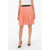 Neil Barrett Pleated Crepe Plisse' Skirt With Shorts Pink