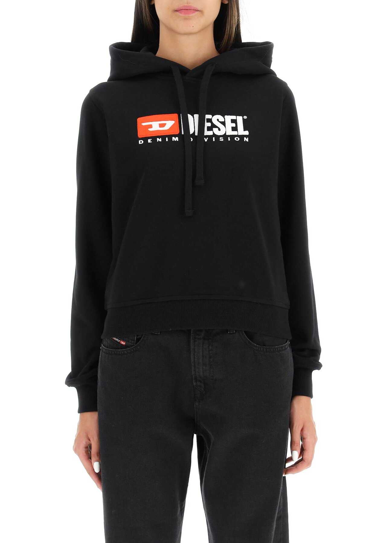 Diesel Logo Hoodie 004 DEEP BLACK