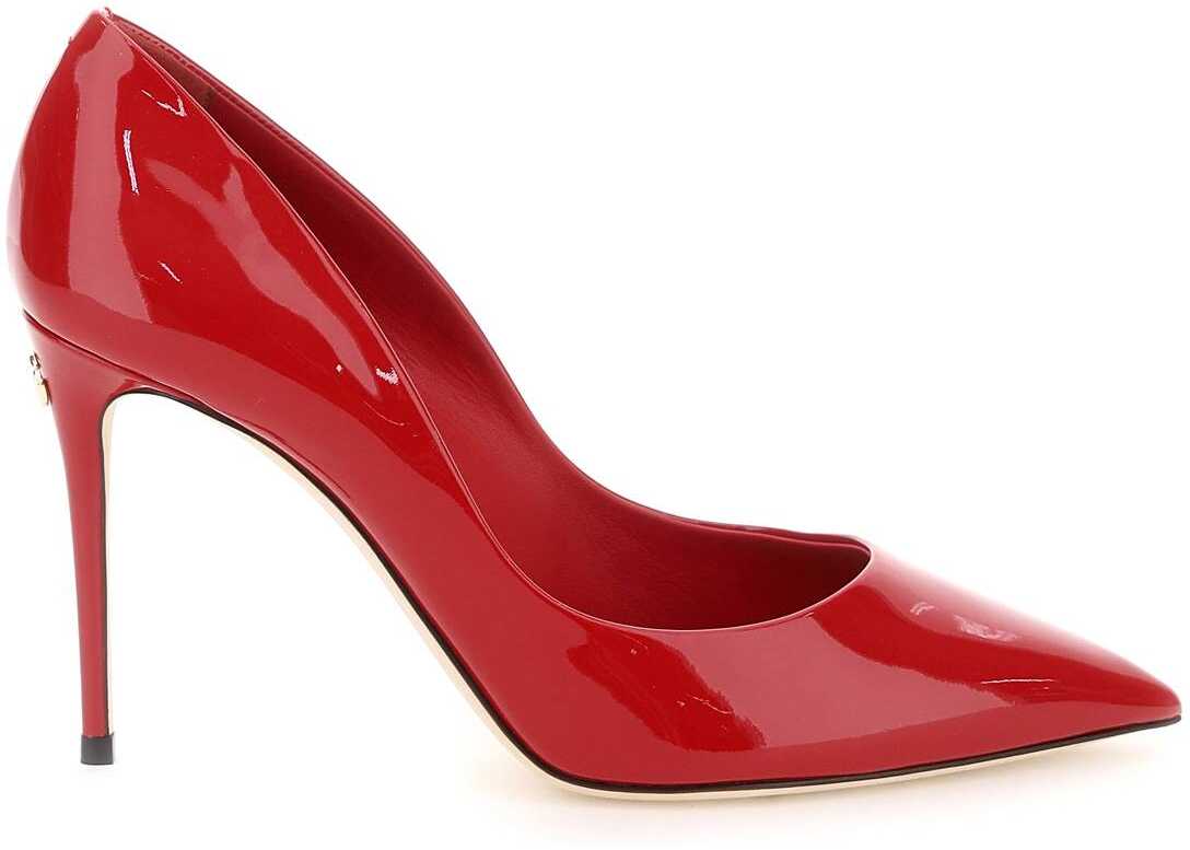 Dolce & Gabbana Patent Leather Pumps CORALLO 1 b-mall.ro