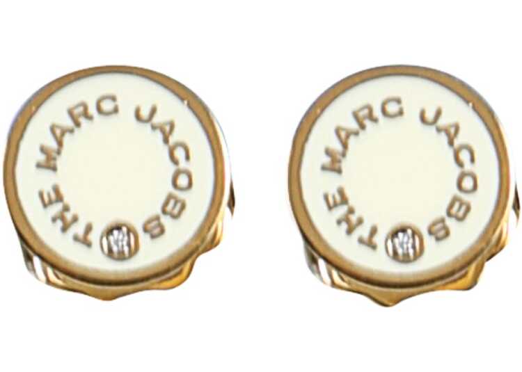Marc Jacobs Earrings The Medallion Studs WHITE