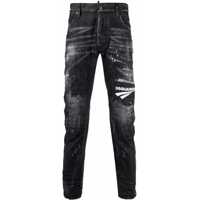 Blugi drepti 16Cm Distressed Tidy Biker Jeans Barbati