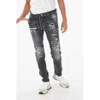 Blugi drepti 16Cm Vintage Effect Stretch Denim Cool Guy Jeans Barbati