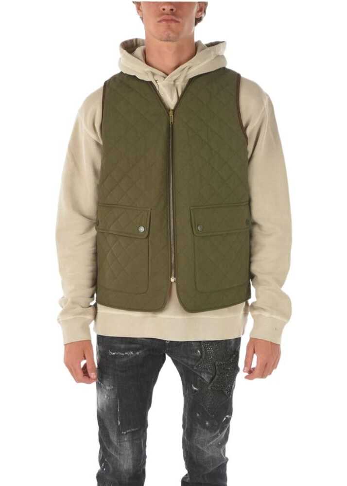 DSQUARED2 Reversible Quilted Vest Orange b-mall.ro