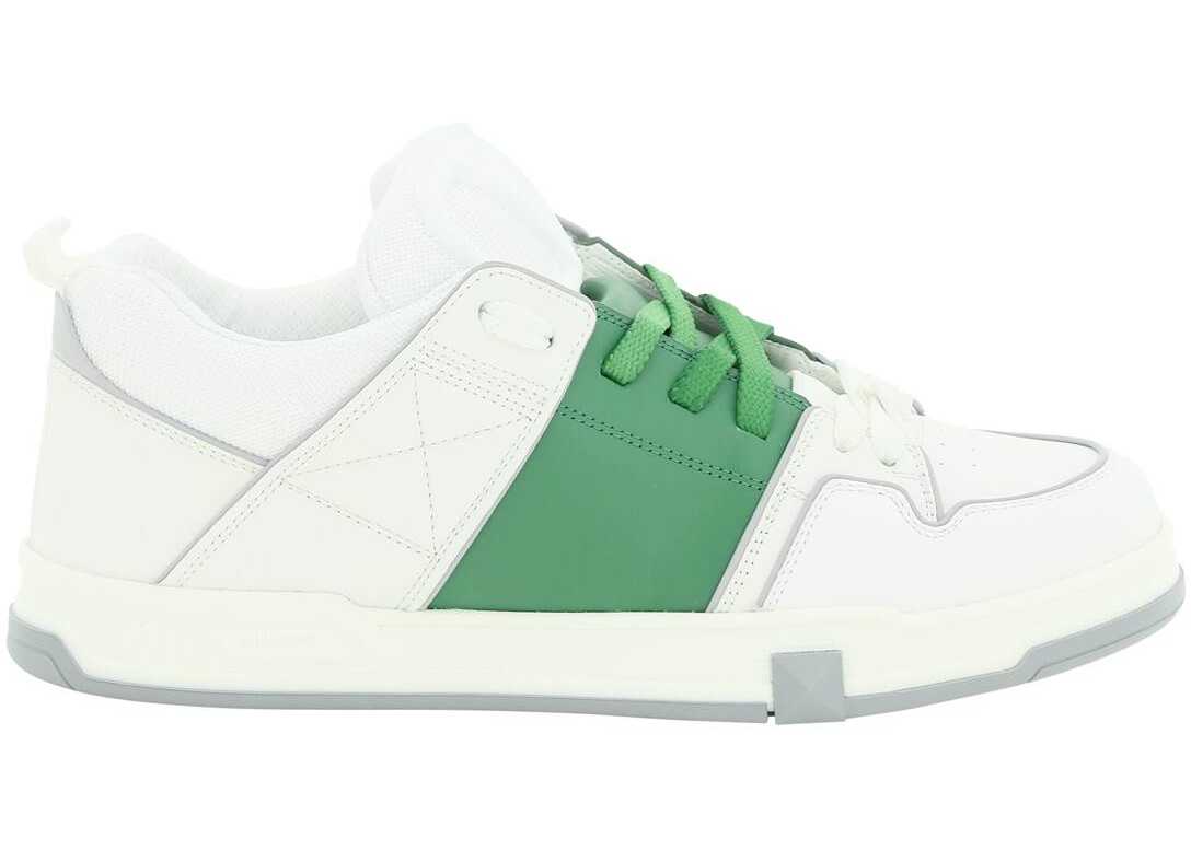 Valentino Garavani Open Skate Sneakers BIANCO FERN GREEN P GREY BIA BIA BIA P G