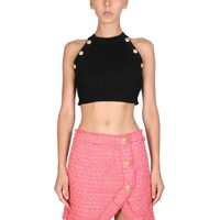 Bluze Ribbed Crop Top Femei