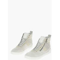 Sneakers Side Zip Suede Leather S-Dvelows Mid Cut Sneakers Barbati