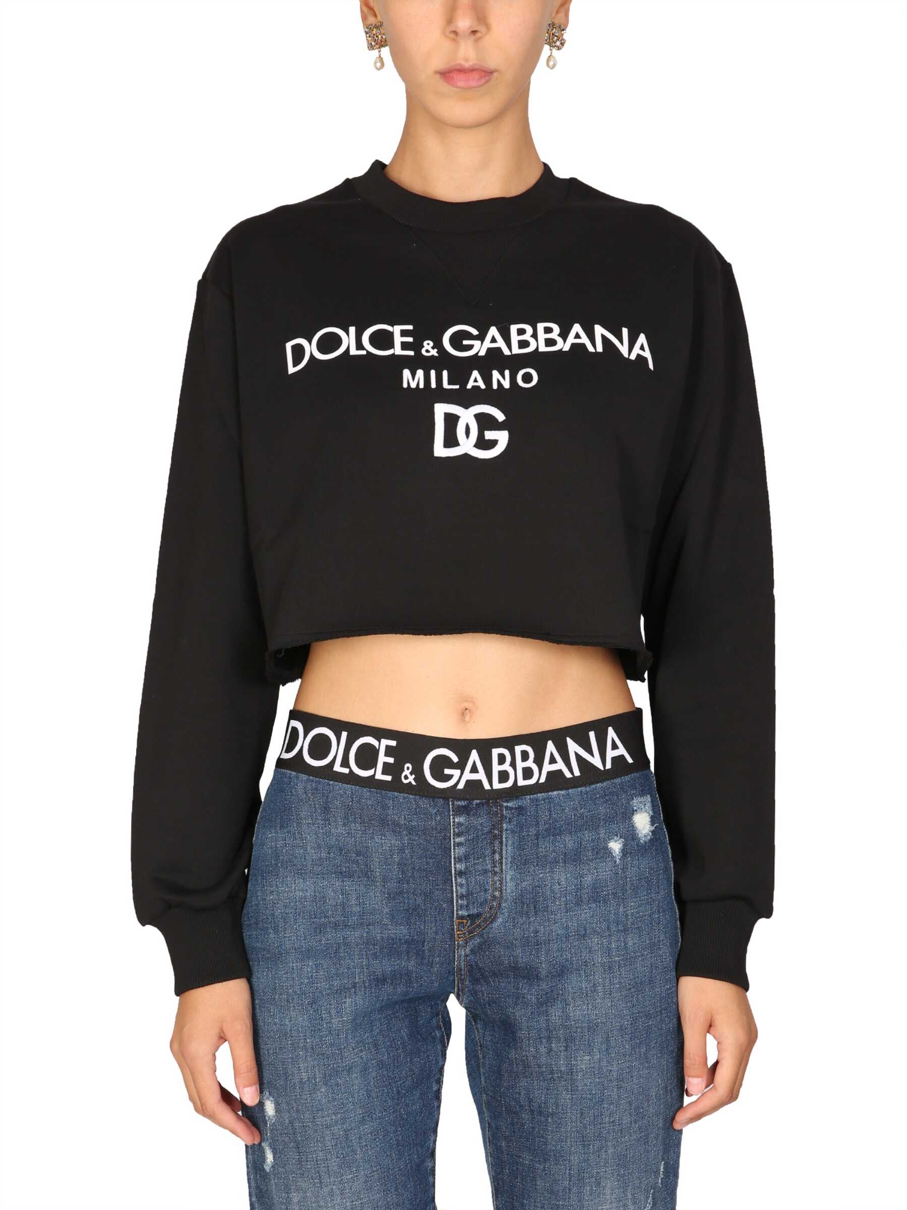 Dolce & Gabbana Dolce & Gabbana Print Sweatshirt BLACK