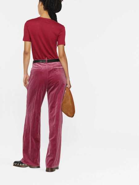 Pantaloni casual DSQUARED2 Roadie Pants PINK Femei (BM 9095480) 4