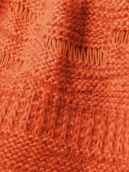 Paltoane Stella McCartney Knitted Textured Coat BORDEAUX Femei (BM 9095582) 5