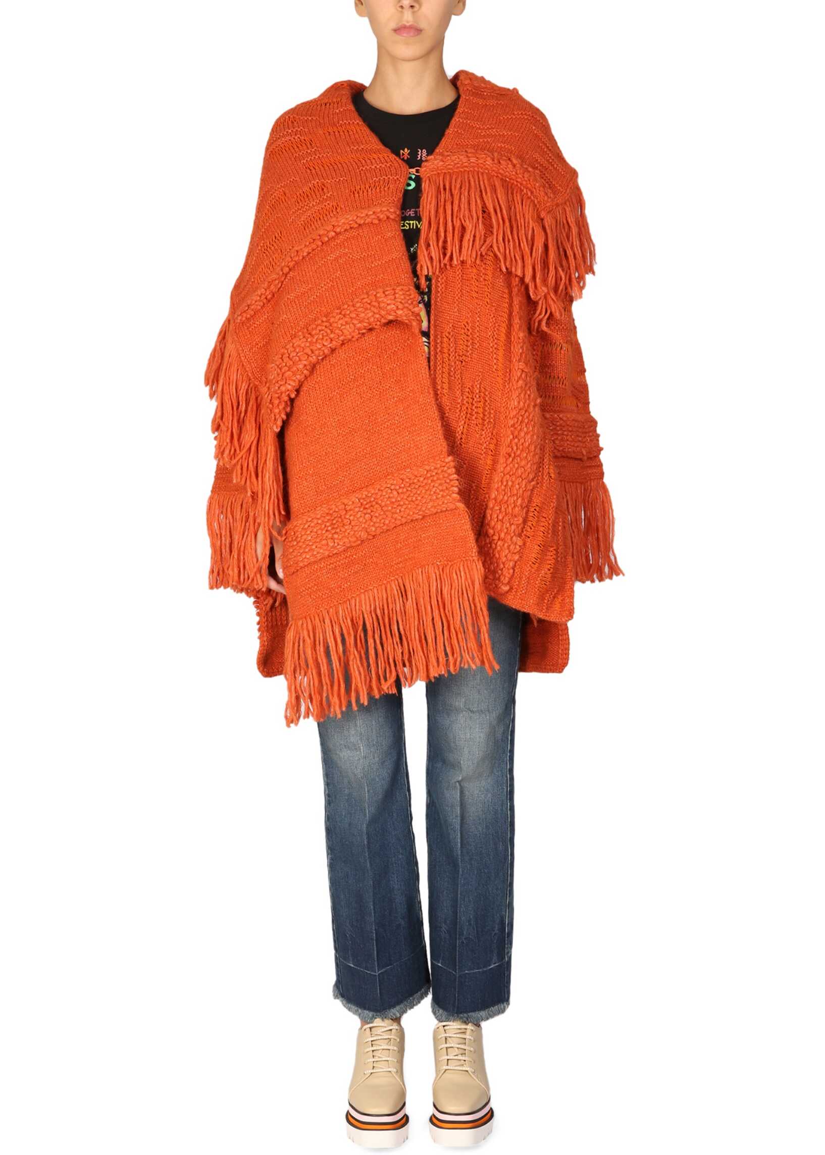 Stella McCartney Knitted Textured Coat BORDEAUX image6