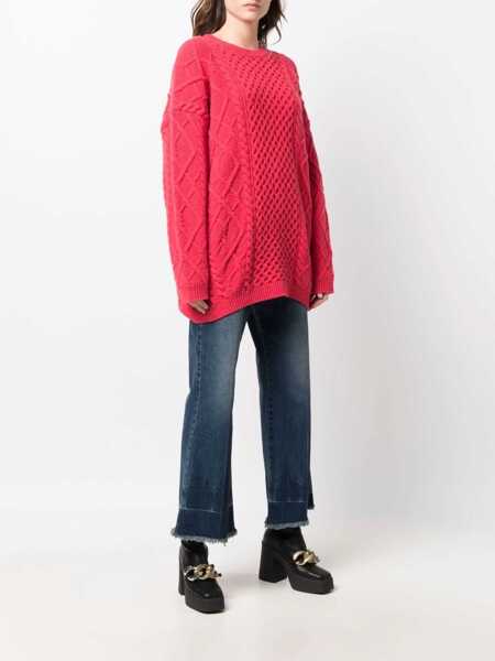 Pulovere Stella McCartney Wool Crew Neck Sweater RED Femei (BM 9095594) 3